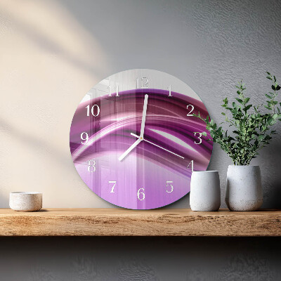 Orologio rotondo Linee astratte