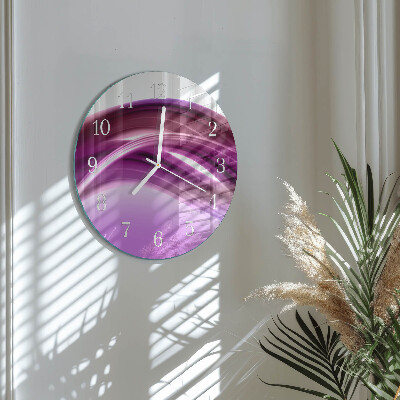 Orologio rotondo Linee astratte