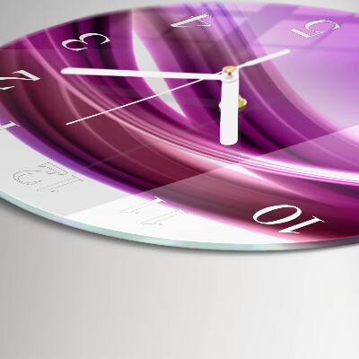 Orologio rotondo Linee astratte