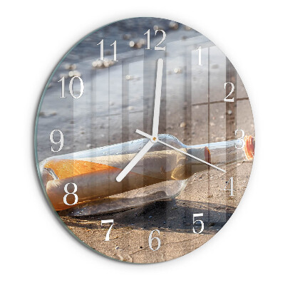 Orologio rotondo Lettera in bottiglia