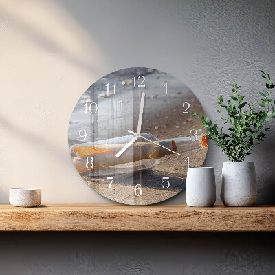Orologio rotondo Lettera in bottiglia