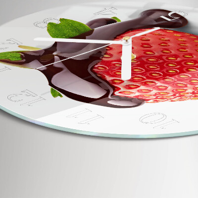 Orologio rotondo Cioccolato alla fragola