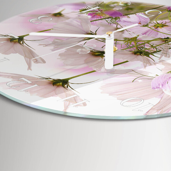 Orologio rotondo Fiori di cosmo