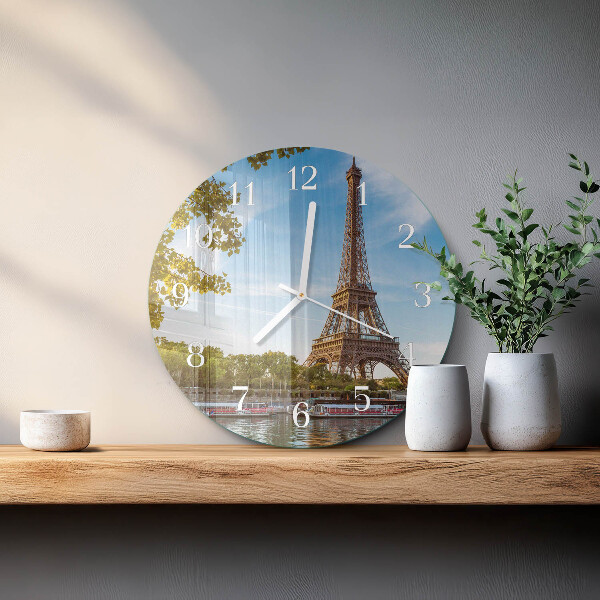 Orologio rotondo Torre Eiffel Parigi