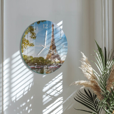 Orologio rotondo Torre Eiffel Parigi