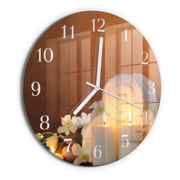 Orologio rotondo Candele da spa