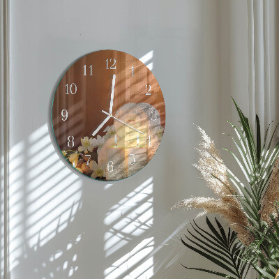 Orologio rotondo Candele da spa