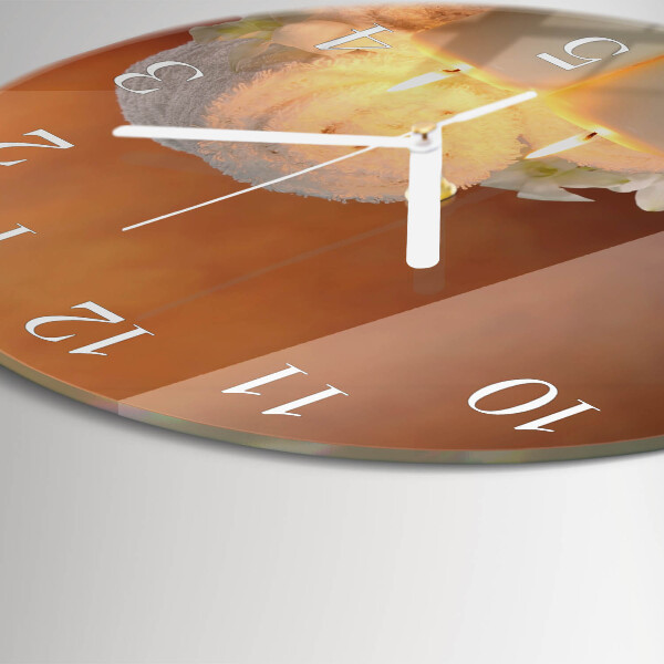 Orologio rotondo Candele da spa