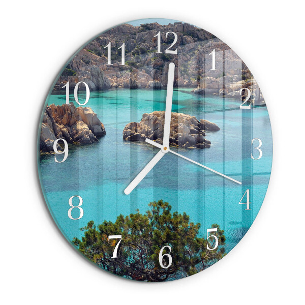 Orologio rotondo Paesaggio marino