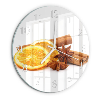 Orologio rotondo Vaniglia con limone