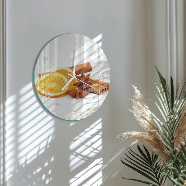 Orologio rotondo Vaniglia con limone