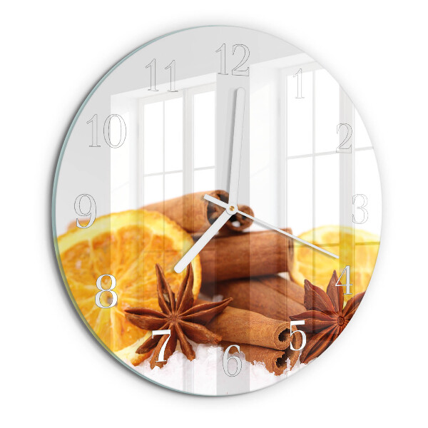 Orologio rotondo Vaniglia con limone