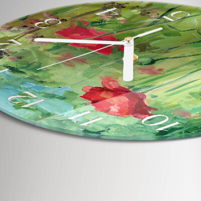 Orologio rotondo Papaveri