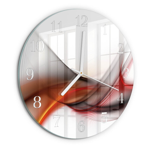 Orologio rotondo Linee astratte