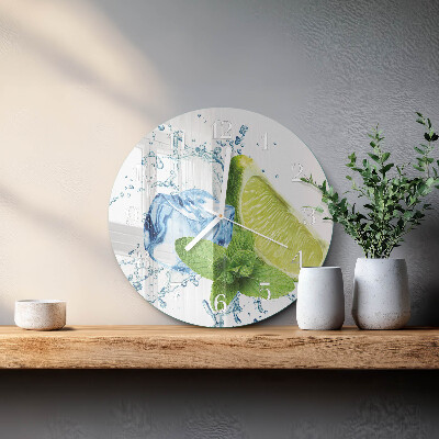 Orologio rotondo Lime e menta