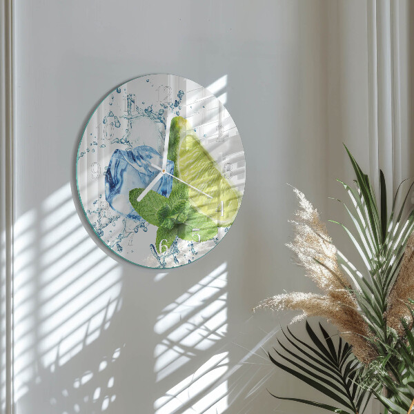 Orologio rotondo Lime e menta