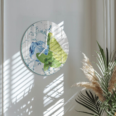 Orologio rotondo Lime e menta