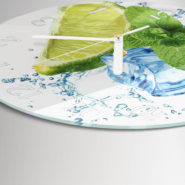 Orologio rotondo Lime e menta