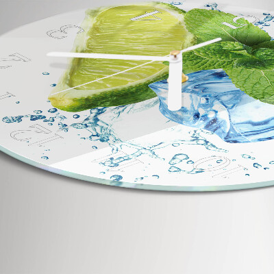 Orologio rotondo Lime e menta