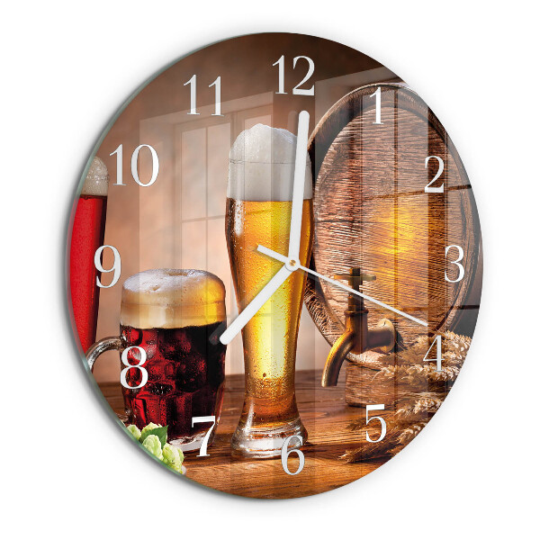 Orologio rotondo Barile di birra