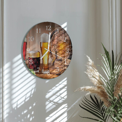 Orologio rotondo Barile di birra