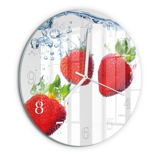 Orologio rotondo Fragole