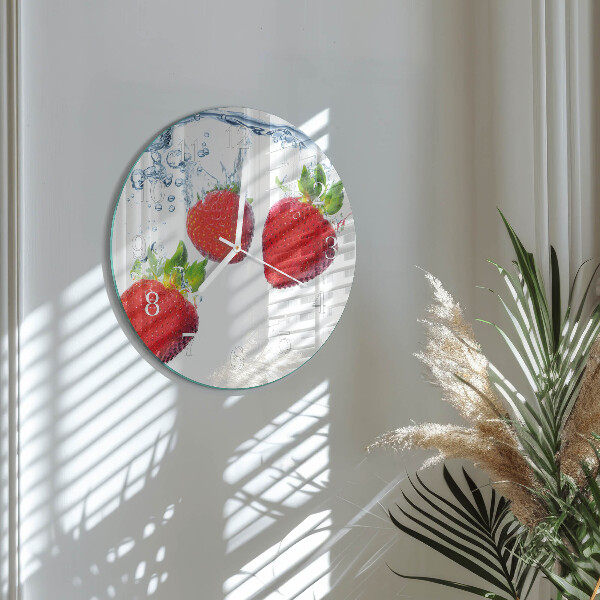Orologio rotondo Fragole