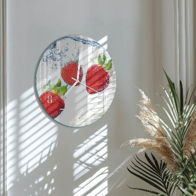 Orologio rotondo Fragole