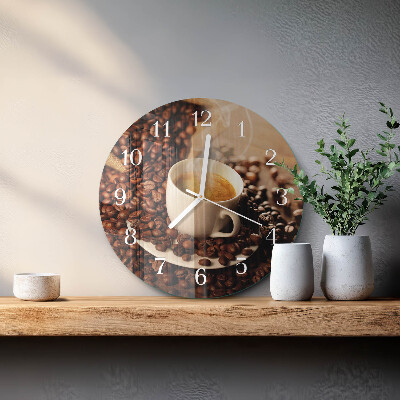 Orologio rotondo Tazza di caffè