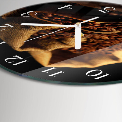 Orologio rotondo chicchi di caffè