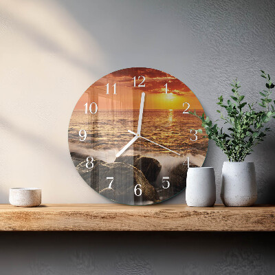 Orologio rotondo Tramonto