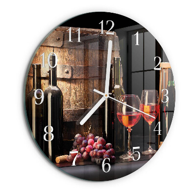 Orologio rotondo Botte di vino
