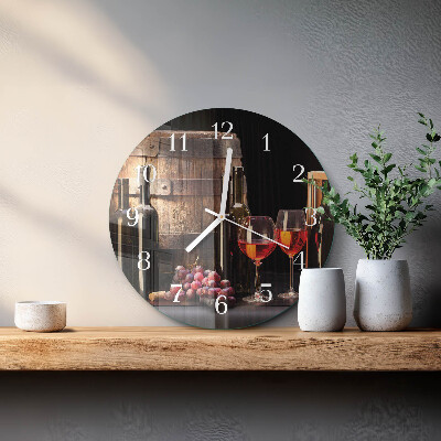 Orologio rotondo Botte di vino