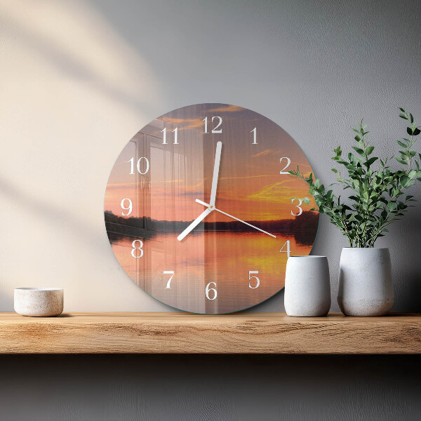 Orologio rotondo Tramonto