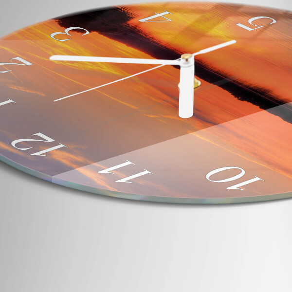 Orologio rotondo Tramonto