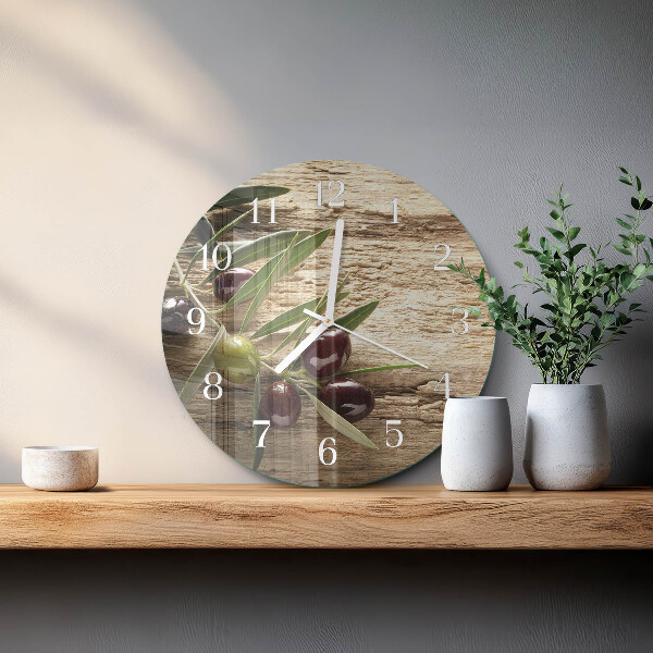 Orologio rotondo Olive
