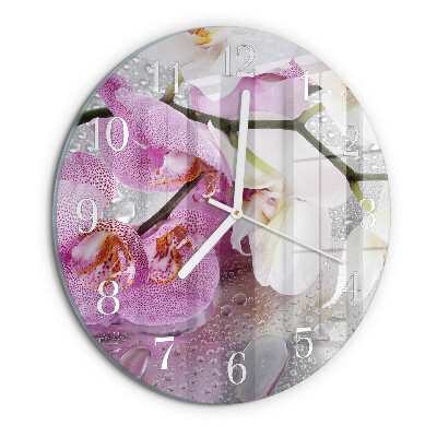 Orologio rotondo Orchidea