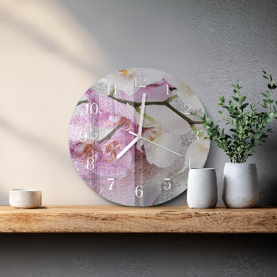 Orologio rotondo Orchidea