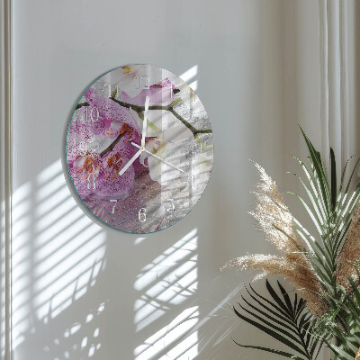 Orologio rotondo Orchidea