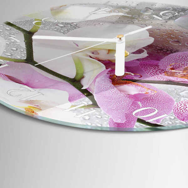 Orologio rotondo Orchidea