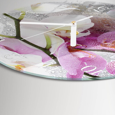 Orologio rotondo Orchidea