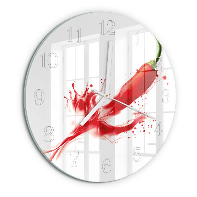 Orologio rotondo peperoncino