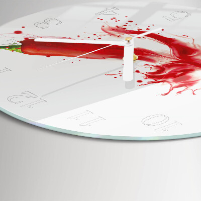 Orologio rotondo peperoncino