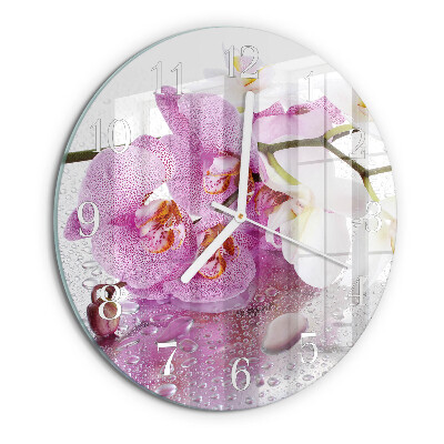 Orologio rotondo Orchidea
