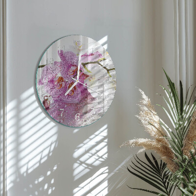 Orologio rotondo Orchidea