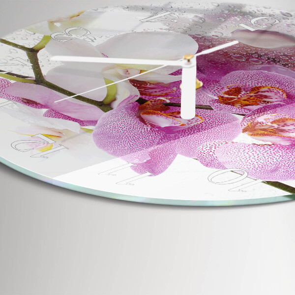 Orologio rotondo Orchidea