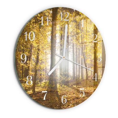 Orologio rotondo Autunno nella foresta