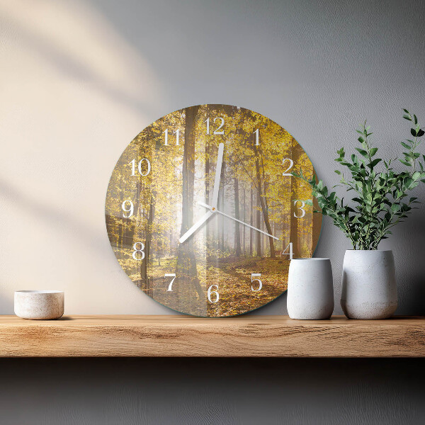 Orologio rotondo Autunno nella foresta