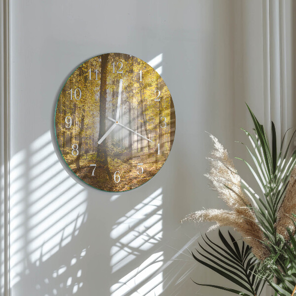 Orologio rotondo Autunno nella foresta