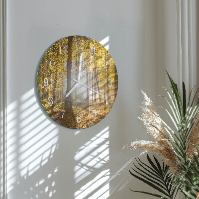 Orologio rotondo Autunno nella foresta